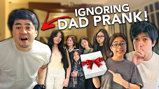 IGNORING Our Dad PRANK!! (Birthday Surprise) | Ranz and Niana