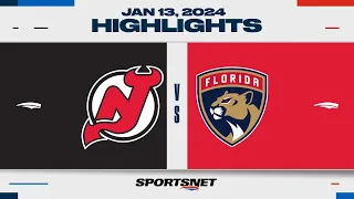 NHL Highlights | Devils vs. Panthers - January 13, 2024