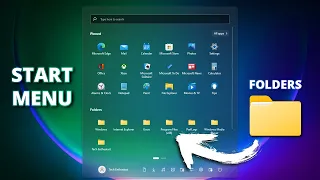 How to get folders in Windows 11 Start Menu