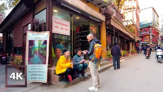 Kathmandu Walk in Thamel | ASMR Walking Tour | Nepal 4K 2022 | Binaural Sounds for Sleep & Study