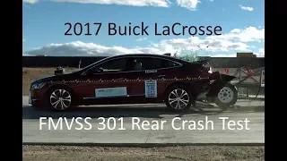 2017-2019 Buick LaCrosse FMVSS 301 Rear Crash Test (50 Mph)
