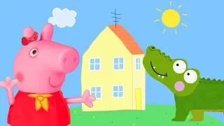 Peppa Pig Game | Crocodile Hiding In Family Home Playset Toys