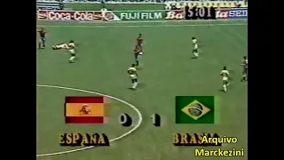 Copa 86 - Brasil x Espanha (SBT e Record)