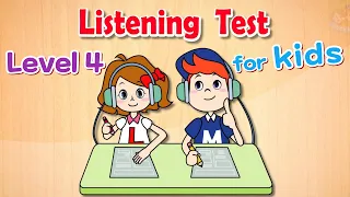 Английский тест на аудирование для детей | Уровень 4 | 8 тестов (тесты с 33 по 40)