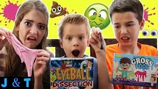 Making Slime and EYEBALL DISSECTION Kits for Kids - Gross Science / Jake and Ty