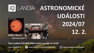 Astronomické události 2024/07 (+ Aktivita Slunce a polární záře)