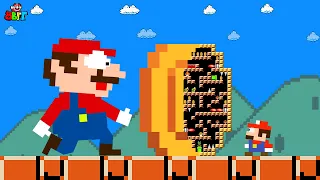 Can Mario and Tiny Mario vs the Ultimate Coin Maze in New Super Mario Bros. Wii? | Game Animation