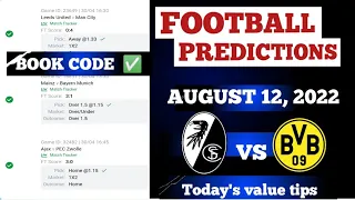 FOOTBALL PREDICTIONS TODAY 12/08/2022|SOCCER PREDICTIONS|BETTING STRATEGY|BETTING TIPS,#QUIZBOLT