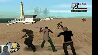 novo video jogo gta san andreas confusao na praia muito pessoas gosto oto video ponte igual esse