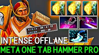 Immortal INSANE OFFLANE Omniknight Meta One Tab Hammer Pro Crazy Game - Dota 2