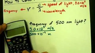 How to Convert Wavelength to Frequency