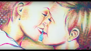 Kissed Portrait of Ellen Degeneres & Portia De Rossi