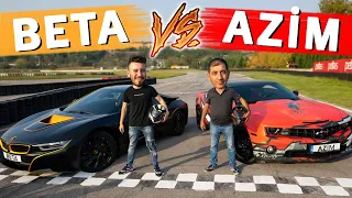 BETA (BMW i8) VS AZİM (Camaro) DRAG YARIŞI - Enes Batur Vs MC Yaralı