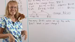 Word problems with money (mental math and estimation help us)