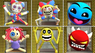 DIGITAL CIRCUS SMILEY'S STYLIZED and FIRE IN THE HOLE TORTURE in Garry's Mod!