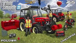 Baling SMALL SQUARE HAY BALES with ZETOR & SIPMA Z224/1 | Polowa | Farming Simulator 22 | Episode 15