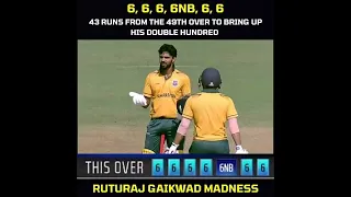 Seven Sixes In An OverRuturaj Gaikwad 🔥🔥