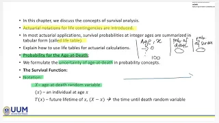 Chapter 1: Survival Distribution (Introduction) ( Part1/2)