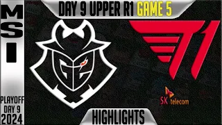 G2 vs T1 Highlights Game 5 | MSI 2024 Round 1 Knockouts Day 9 | G2 Esports vs T1 G5