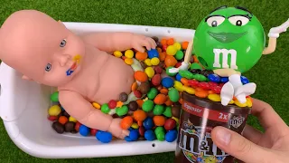 Satisfying Video | Mixing All Store Bought Slime Smoothie into Bathtub Baby ASMR #15