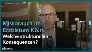 Jens Eberl über das neue Gutachten zum Missbrauch im Erzbistum Köln am 23.03.21