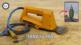 Cord to Cordless Mini Hedge Trimmer Conversion 100V to 18V | RYOBI AB-100A