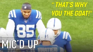 Eric Ebron Mic'd Up, "Get yo little a** up" on 2019 National Tight Ends Day Week 8 vs. the Broncos