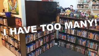 Showing off my MASSIVE DVD/ Blu-ray collection