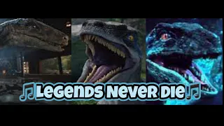 Legends never die Blue The velociraptor tribute