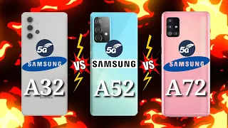 SAMSUNG A32 5G VS SAMSUNG A52 5G VS SAMSUNG A72 5G Details by Details Comparison!