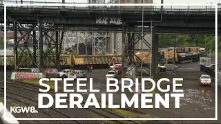 Steel Bridge in Portland reopens after union Pacific freight train derailment