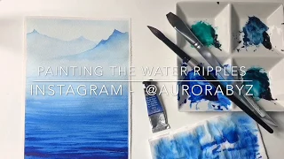 Learn how to paint water ripples using a single shade