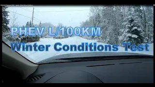 Mitsubishi Outlander PHEV - Hybrid L/100km Winter Conditions