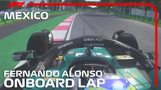 F1 2023 Mexican GP - Fernando Alonso Onboard Lap | Assetto Corsa