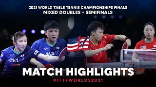 Harimoto T./Hayata H. v Lin G./Zhang L. | 2021 World Table Tennis Championships Finals | XD | SF