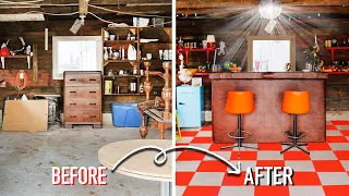 turning this dingy garage into a retro dive bar | Upgrade My Stay