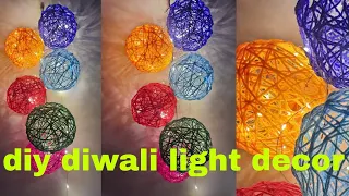 diy diwali light decor -easy tutorial  #diy #diycrafts #diwali #diwalidecoration #lightdecoration