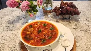 Зелёный БОРЩ со щавелем 😋💃🏼 Пальчики оближешь ! #готовимдома #еда #food #soup #shortvideo