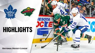 NHL Highlights | Maple Leafs @ Wild 12/31/19