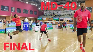 FINAL MEN'S DOUBLES MASTERS NATIONAL BADMINTON CHAMPIONSHIP GOA SANAVE/VIDYADHAR V/S DAVINDER/HEMANT