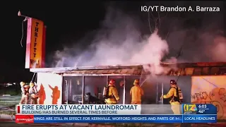 Fire breaks out at Thrifty Wash laundromat once again
