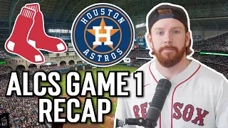 RED SOX VS ASTROS ALCS GAME 1 RECAP