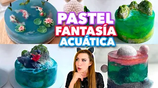 PASTEL FANTASÍA ACUÁTICA ENCAPSULADA EN GELATINA - EXPECTATIVA/REALIDAD.