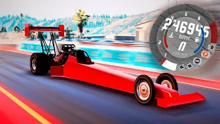 Побил рекорд скорости в игре BeamNG Drive