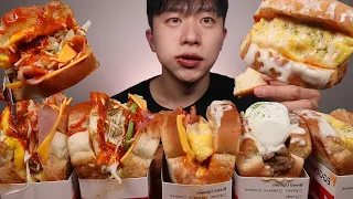 ASMR MUKBANG EGG SANDWICH EATING SHOW