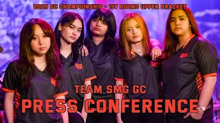 Team SMG GC Post-Match Press Conference vs Evil Geniuses GC| 2023 Game Changers Championship