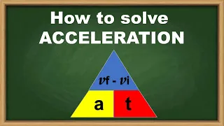 How to solve for ACCELERATION (tagalog)