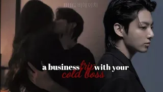 a business trip with ur cold boss|Jungkook oneshot valentines day special