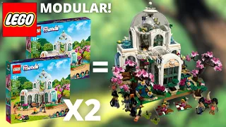Combining Two LEGO Botanical Gardens for the ULTIMATE Modular Building!