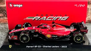 REVIEW: BBurago 1:24 Charles Leclerc Ferrari SF-23 F1 Die-cast